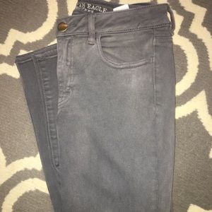 Sateen American Eagle crop jeggings
